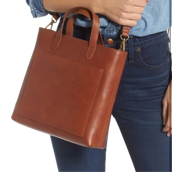 Madewell Small Transport Crossbody in English Saddle - Picture 10 of 10